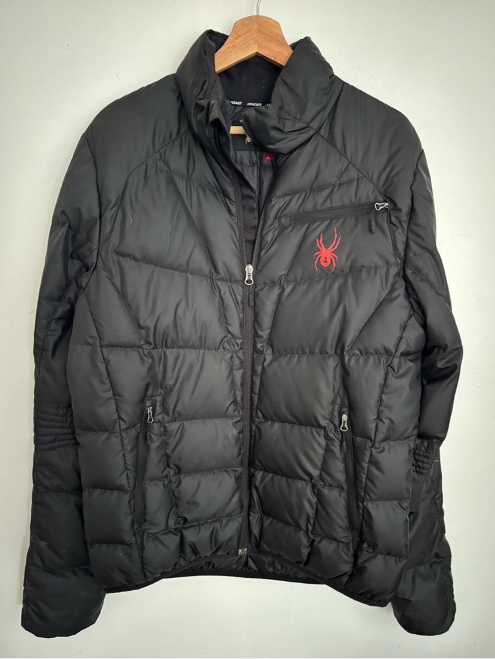 Spyder Black Jacket with Red Size Tag